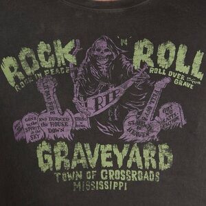 NWT men’s Lucky Brand Rock N Roll Graveyard tee